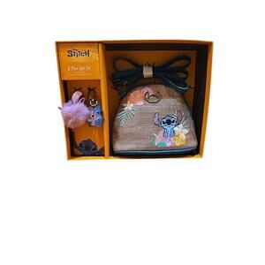 Mini Dome Floral Crossbody Disney Lilo & Stitch 3 Piece Gift Set New in Box